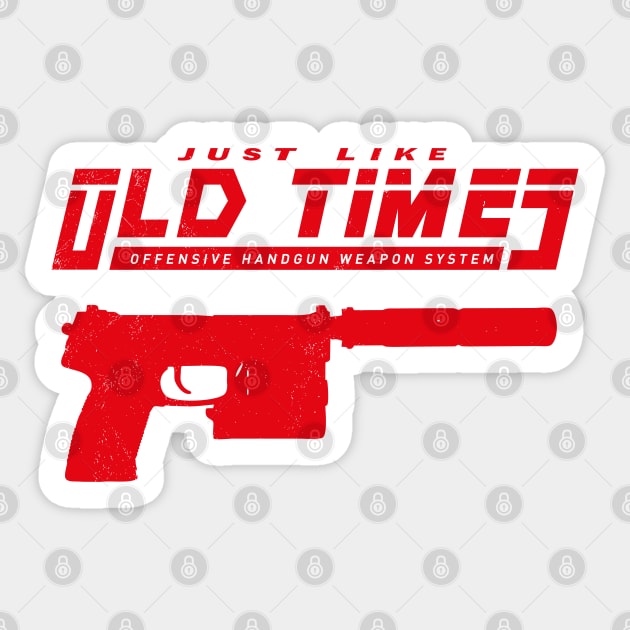 Just Like Old Times Sticker by CCDesign